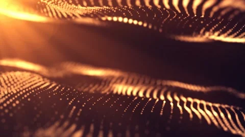 Abstract particle wave background Stock Footage 52546740