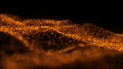 Abstract particle wave background Stock Footage 96593923