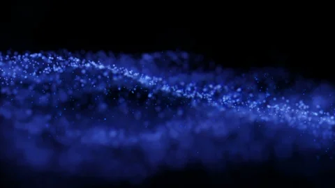 Abstract particle wave background Stock-Footage 96654335