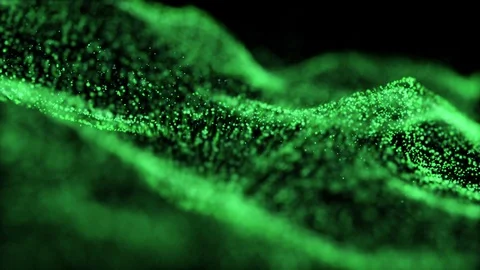 Abstract particle wave background Stock-Footage 96659425