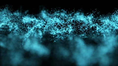 Abstract particle wave background Stock-Footage 96909554