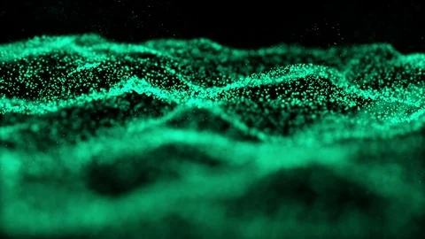 Abstract particle wave background Stock-Footage 97113357