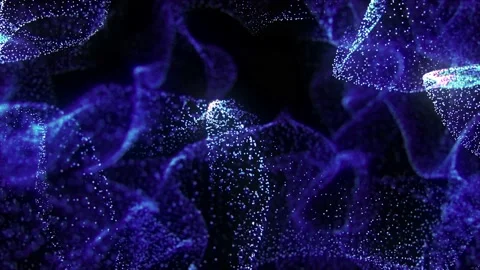 Abstract particle wave bokeh background. Stock Footage 172112558