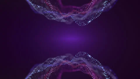 Abstract Particle Wave Stock Footage 203760027