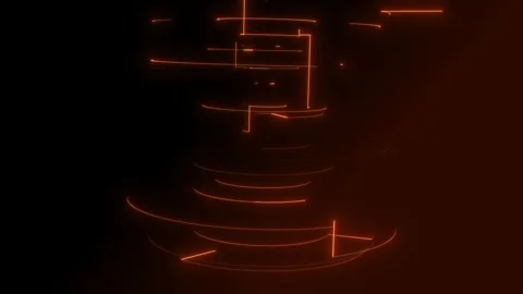 Abstract particle wave with glowing dots and flowing lines. Stock Footage 341781942
