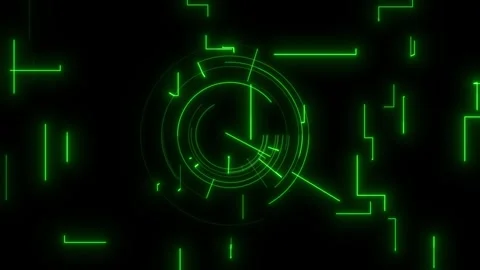 Abstract particle wave with glowing dots and flowing lines. Stock Footage 341781962