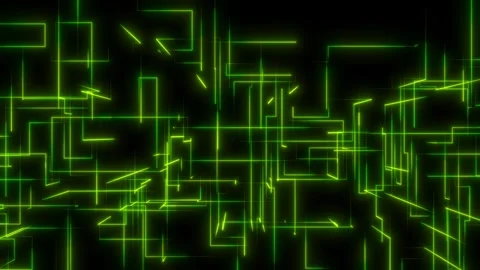 Abstract particle wave with glowing dots and flowing lines. Stock Footage 341781995