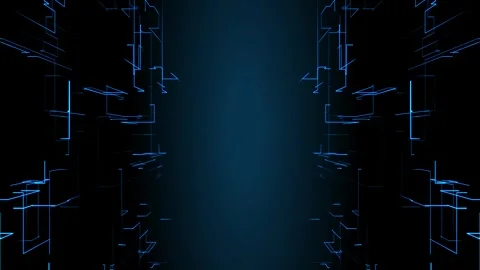 Abstract particle wave with glowing dots and flowing lines. Vídeos de archivo 341782085
