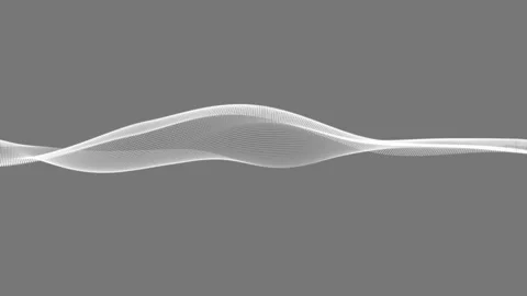 Abstract particle wave line animation . Science fiction cyber space concept Vídeo Stock 332885124