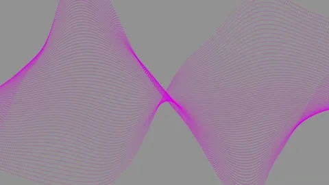 Abstract particle wave line animation . Science fiction cyber space concept Video stock 332885138