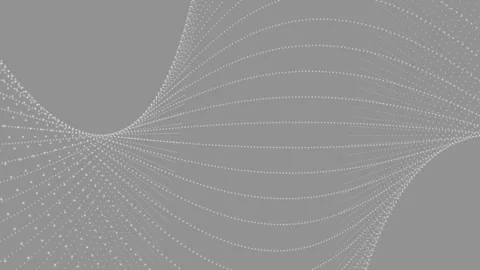 Abstract particle wave line animation . Science fiction cyber space concept Stock Footage 332885171