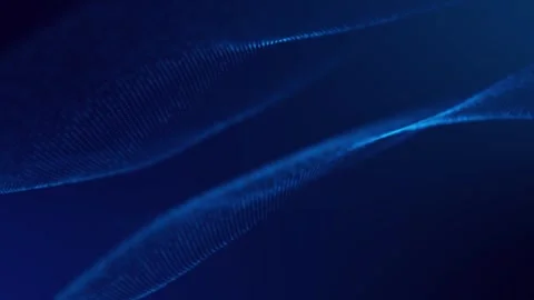 Abstract particle wave line animation . Science fiction cyber space concept 스톡 동영상 332885185