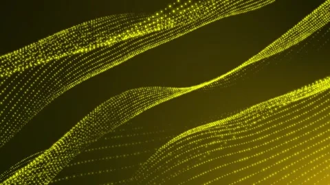 Abstract particle wave line animation . Science fiction cyber space concept 스톡 동영상 332885190