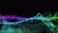 Abstract Particle Wave Mesh Loop Background Stock Footage