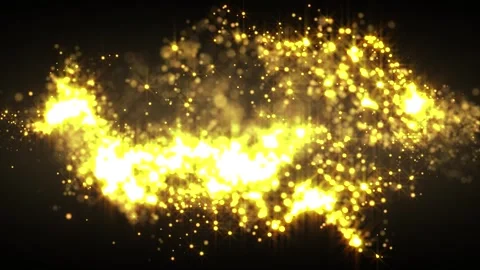 Abstract Particle Waves 4K Video stock 291920393
