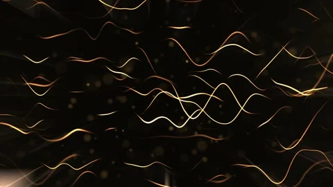 Abstract Particle Waves 4K Video stock 291920427