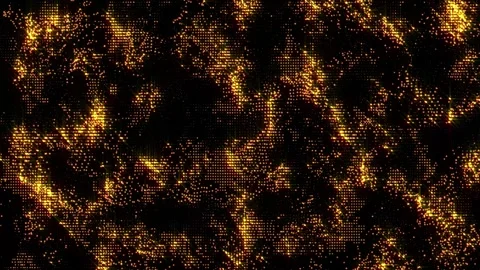 Abstract Particle Waves 4K Video stock 291920447