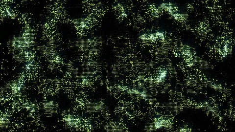 Abstract Particle Waves 4K Video stock 291920463