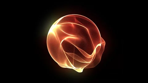 Abstract Particle Waves 4K Video stock 291920553