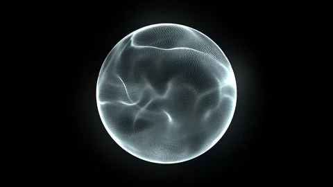 Abstract Particle Waves 4K Video stock 291920554