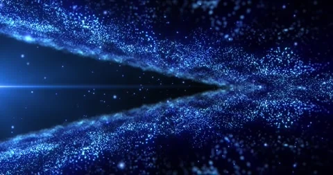 Abstract particle waves, background light Stock Footage 314060648