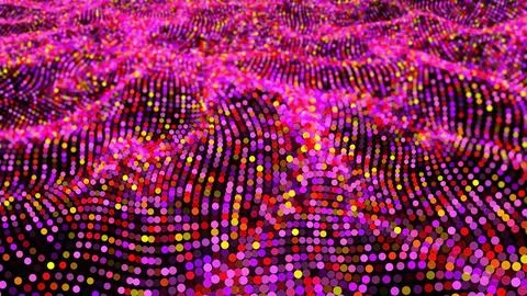 Abstract particle waves Stock Illustration