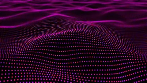 Abstract particle waves Stock Illustration