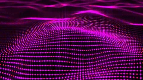 Abstract particle waves Stock Illustration