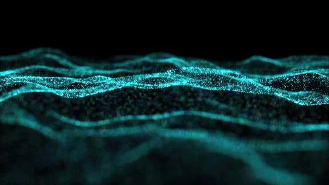 Abstract Particle waves Illustrazione stock