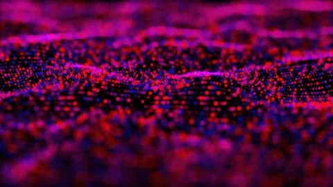Abstract Particle waves Illustrazione stock