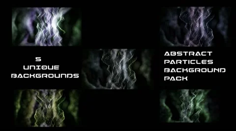 Abstract Particle Waves Pack After Effects stock