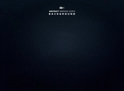 Abstract particle white dot on dark background. illustration vector eps10 Stock Illustration