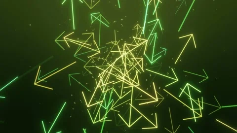 Abstract particles arrows vj 動画素材 120764915