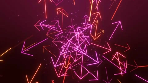 Abstract particles arrows vj Stock Footage 120764937