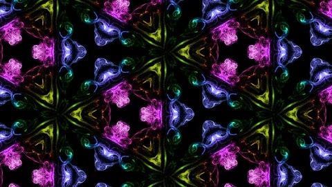 Abstract particles background. 4k luminous particles move in liquid flow form Stock Footage 106060998