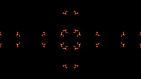 Abstract particles background. 4k luminous particles move in liquid flow form Stock Footage 111494442