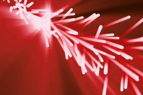 Abstract particles background. Burst lines with lights. 3d rendering Stock Illustration