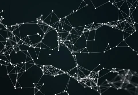 Abstract Particles Background Stock Illustration