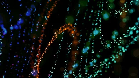 Abstract Particles Background. Loop Vídeos de archivo 95251731