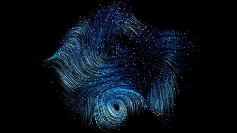 Abstract Particles Background. Loop Video stock 98314444