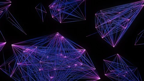 Abstract Particles Background. Neon Lights. Loop Stock Footage 122760581