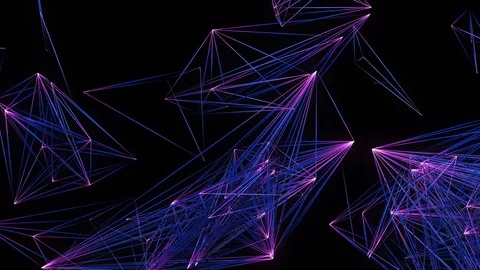 Abstract Particles Background. Neon Lights. Loop Stock Footage 122762583