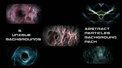Abstract Particles Background Pack Stock After Effects