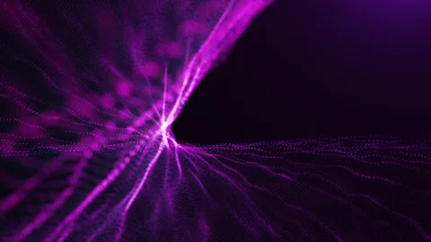 Abstract Particles Background Purple HD Stock Footage 99131497