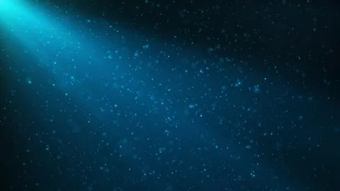 Abstract particles background of shining, sparkling blue particles. Beautiful Stock Illustration