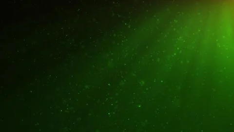 Abstract particles background of shining, sparkling green particles. Beautiful Stock Illustration