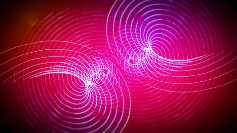 Abstract particles background twist lines and dots. Stock Illustration