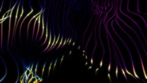Abstract particles background twist lines and dots. Stock Illustration