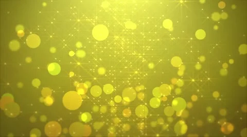 Abstract Particles Background Yellow HD Stock Footage 12765572