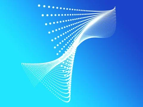 Abstract particles background.Technology style. Blur abstract dot background. Stock Illustration